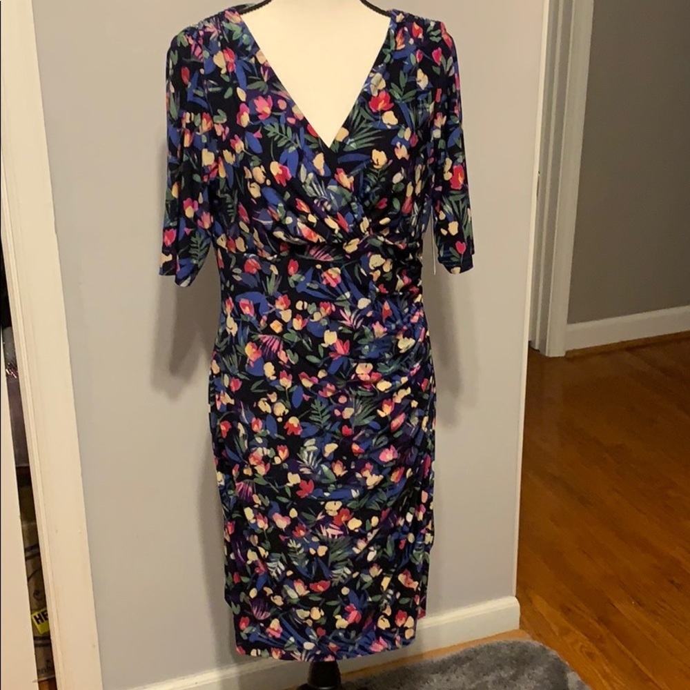 Lauren Ralph Lauren 3/4-Sleeve Ruched Jers…